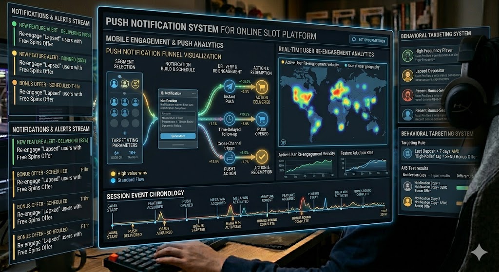 Kajian efektivitas push notification pada slot online